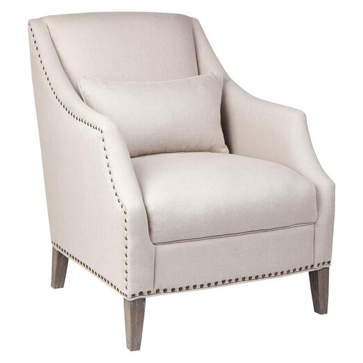 Picture of Seville Armchair, Beige Fabric Alexander Santorini