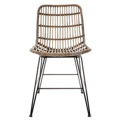 Picture of Seville Rattan Dining Chair Natural/Brown Florabelle