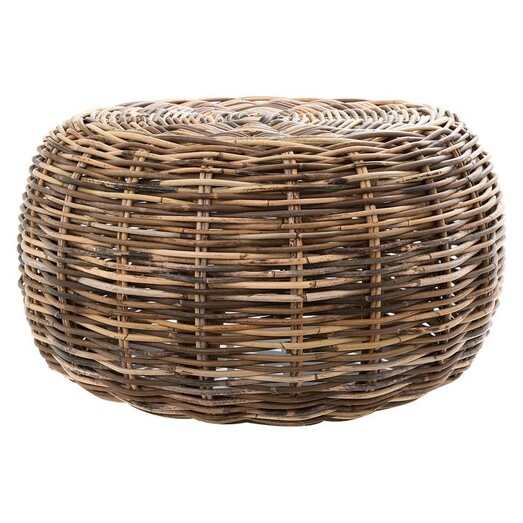 Picture of Seville Rattan Ottoman Natural/Brown Florabelle