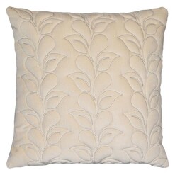 Picture of Shale Velvet Embroidered Cushion in Cream by Amalfi