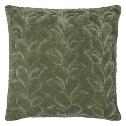 Picture of Shale Velvet Embroidered Cushion in Sage by Amalfi