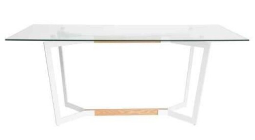 Picture of Shane Rectangular Dining Table - 180cm - Natural/White