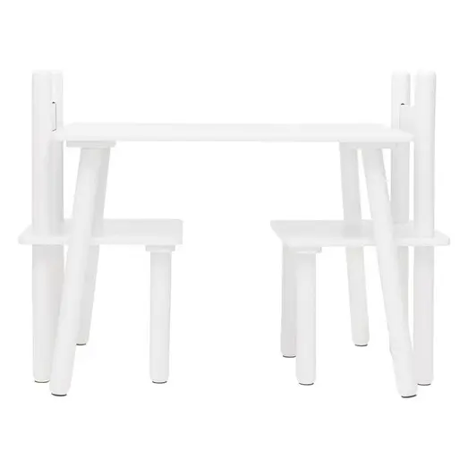 Picture of Shay Kids' 3-Piece Table & Chair Set MDF White Meubilair