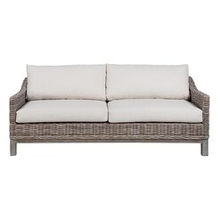 Picture of Sheffield Rattan 3 Seater Sofa Grey/White Alliance Furniture
