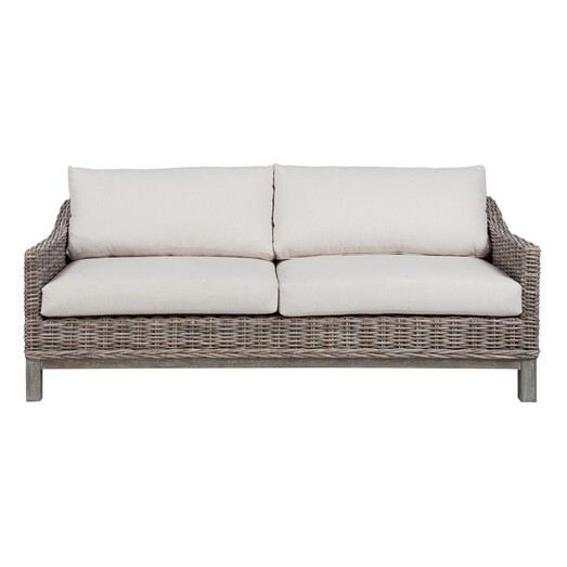 Picture of Sheffield Rattan 3 Seater Sofa Grey/White Alliance Furniture