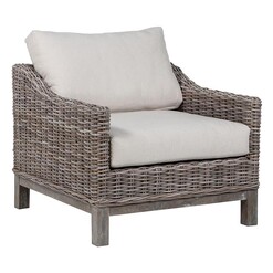 Picture of Sheffield Rattan Armchair Grey/White Alliance Furniture