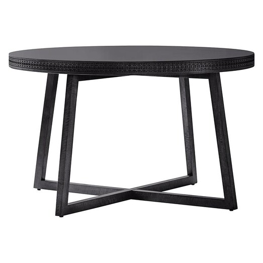 Picture of Shirley Round Dining Table Wood Black Charcoal Castle Road Interiors Picture of Shirley Round Dining Table Wood Black Charcoal Castle Road Interiors