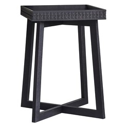Picture of Shirley Side Table, Black Wood Black Charcoal Castle Road Interiors