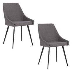 Picture of Shogun Set of 2 Upholstered Dining Chairs Fabric Assorted casabona