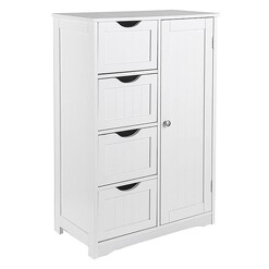 Picture of Sian Bathroom Storage Cabinet with Shelves in White by LiFETCH