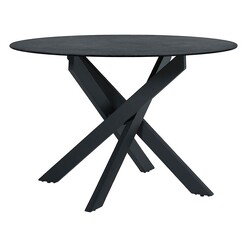 Picture of Sieda Stone Round Dining Table Black Iniko