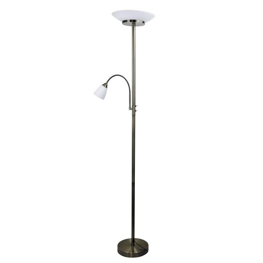 Picture of Siena Floor Lamp in Antique Brass by Stylux Lighting