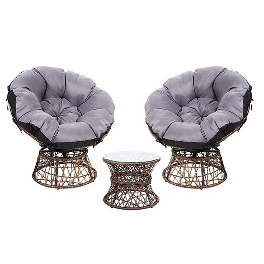 Picture of Sighi Outdoor Armchair & Side Table Set Fabric Assorted Frisse Outdoors