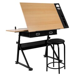 Picture of Silven Artist's Table MDF Black/Natural Resort Living