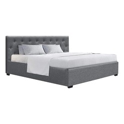 Picture of Silvio Upholstered Storage Bed with Gas Lift Fabric Assorted Resort Living