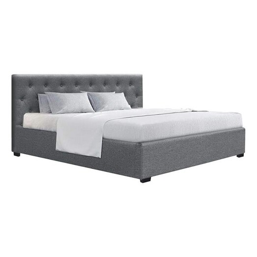 Picture of Silvio Upholstered Storage Bed with Gas Lift Fabric Assorted Resort Living