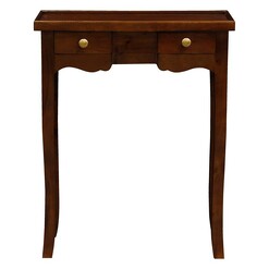Picture of Sinesio 2 Drawer Side Table in Mahogany by Kayu Estate