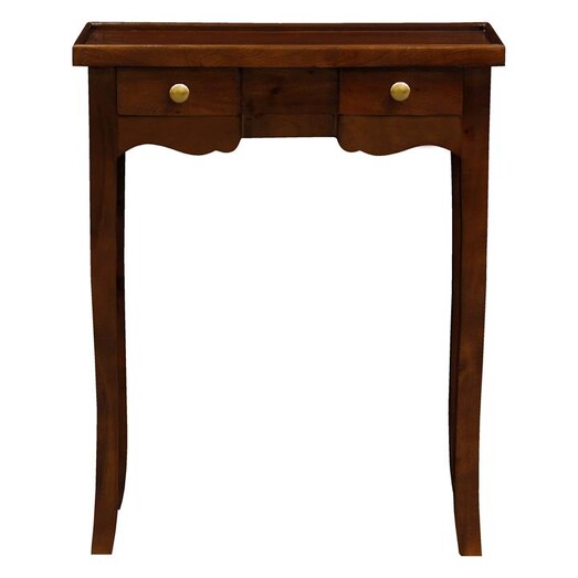 Picture of Sinesio 2 Drawer Side Table in Mahogany by Kayu Estate