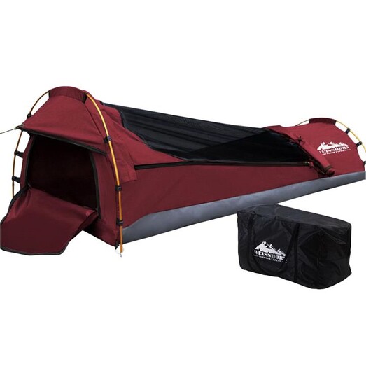 Picture of Single Camper Canvas Tent Red Weisshorn