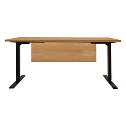Picture of Sit-to-Stand Desk Modesty Panel Attachment Melamine Natural/Black UBiZ Furniture