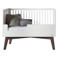 Picture of Sixties Cot Wood White/Dark Pine Kidsmill
