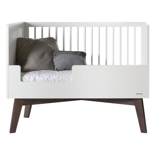 Picture of Sixties Cot Wood White/Dark Pine Kidsmill