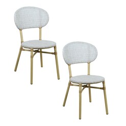 Picture of Skyler Set of 2 Outdoor Dining Chairs Solid Wood Assorted E-living