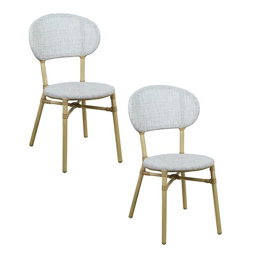 Picture of Skyler Set of 2 Outdoor Dining Chairs Solid Wood Assorted E-living