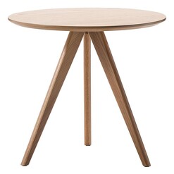 Picture of Slate Timber Side Table, Oak in Light Brown by Eastern Warehouse