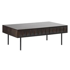Picture of Slater Lamella Coffee Table MDF Dark Brown/Black Iniko