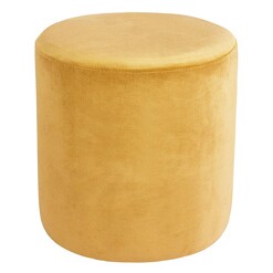 Picture of Sohao Velvet Ottoman Size Small in Yellow by D&D Design
