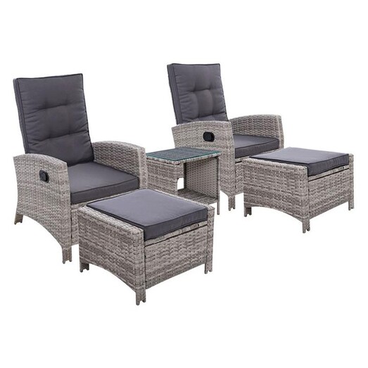 Picture of Solas 5-Piece Outdoor Wicker Recliners and Table Set Polyethylene Assorted Frisse Outdoors Picture of Solas 5-Piece Outdoor Wicker Recliners and Table Set Polyethylene Assorted Frisse Outdoors