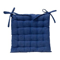 Picture of Solid Indoor/Outdoor Seat Cushion in Blue by j.elliot HOME