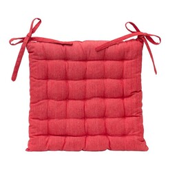 Picture of Solid Indoor/Outdoor Seat Cushion in Red by j.elliot HOME