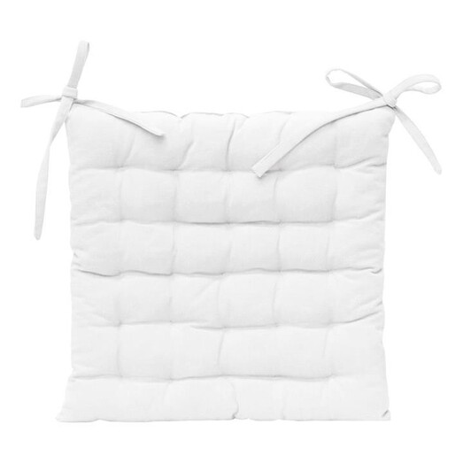 Picture of Solid Indoor/Outdoor Seat Cushion in White by j.elliot HOME Picture of Solid Indoor/Outdoor Seat Cushion in White by j.elliot HOME