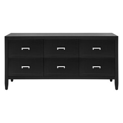 Picture of Soloman Chest of Drawers, Black MDF CAFE Lighting & Living