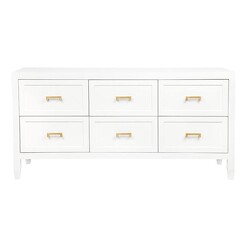 Picture of Soloman Chest of Drawers, White MDF CAFE Lighting & Living