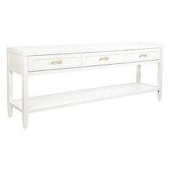 Picture of Soloman Console Table, White MDF CAFE Lighting & Living