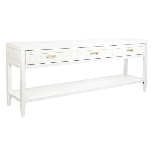 Picture of Soloman Console Table, White MDF CAFE Lighting & Living