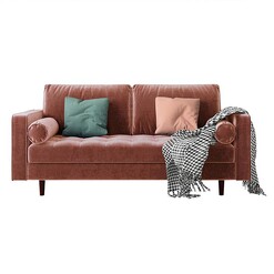 Picture of Solya 3-Seater Velvet Sofa Assorted Regal Royal Design
