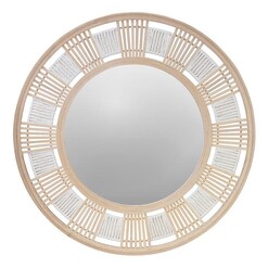 Picture of Sonny Rattan Round Wall Mirror Whitewash j.elliot HOME