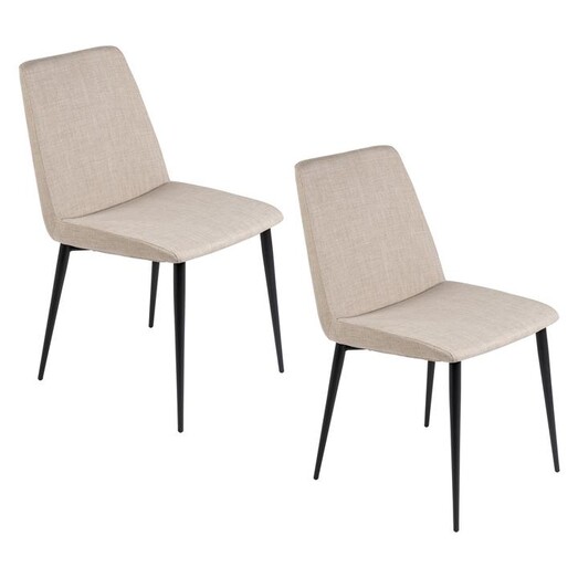 Picture of Sophia Dining Chair (Set of 2) Fabric Mushroom Living by Design Picture of Sophia Dining Chair (Set of 2) Fabric Mushroom Living by Design