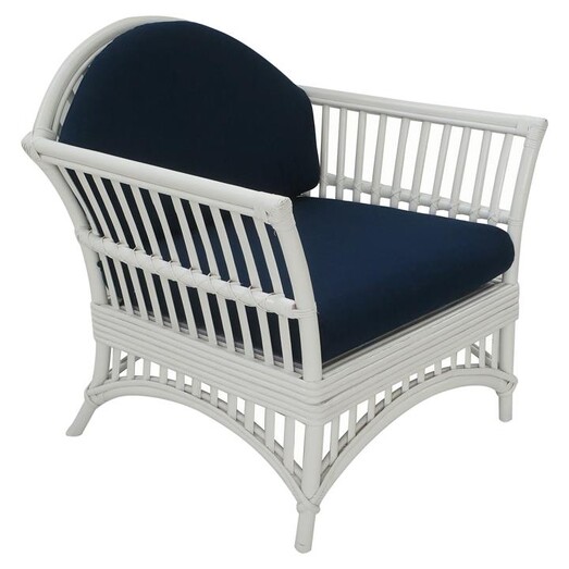 Picture of Sorina Rattan Lounge Chair in Blue by Mise En Scene