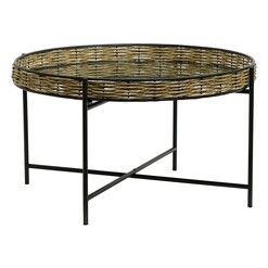 Picture of Sorrento Coffee Table Metal Natural/Black Artisan Homewares