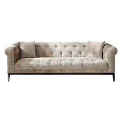 Picture of Sparrow Velvet 3 Seater Sofa Champagne Future Classics Furniture