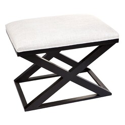 Picture of Spencer Linen Stool Fabric Assorted CAFE Lighting & Living