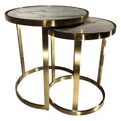 Picture of Splendour Side Table (Set of 2) Metal Assorted Future Classics Furniture