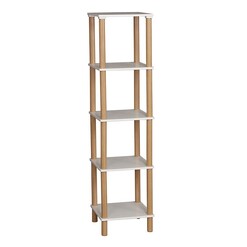 Picture of Square 5-Tier Display Shelf MDF White U.S Designs