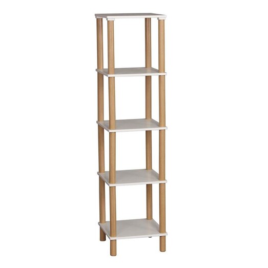 Picture of Square 5-Tier Display Shelf MDF White U.S Designs