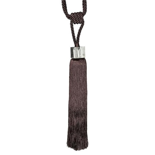 Picture of Square Glass Top Tassel Pair Cushion Tie-Back, Plum Cotton Butler Co Picture of Square Glass Top Tassel Pair Cushion Tie-Back, Plum Cotton Butler Co